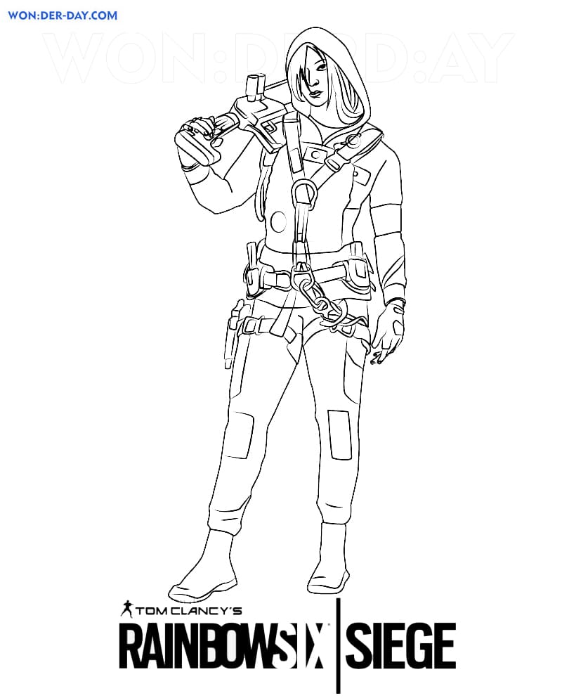 Rainbow Six Siege coloring pages. Print for free