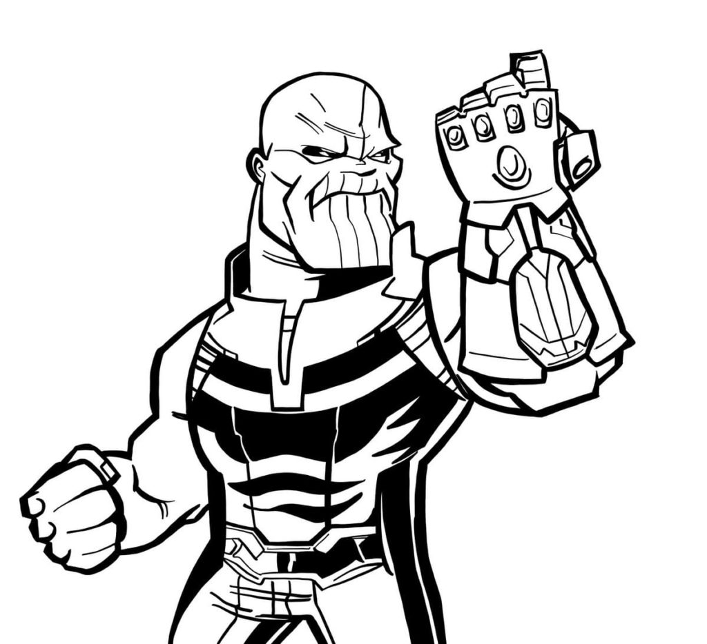 Coloriages Thanos