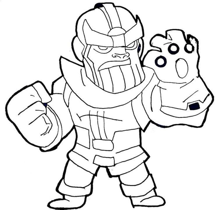 Coloriages Thanos