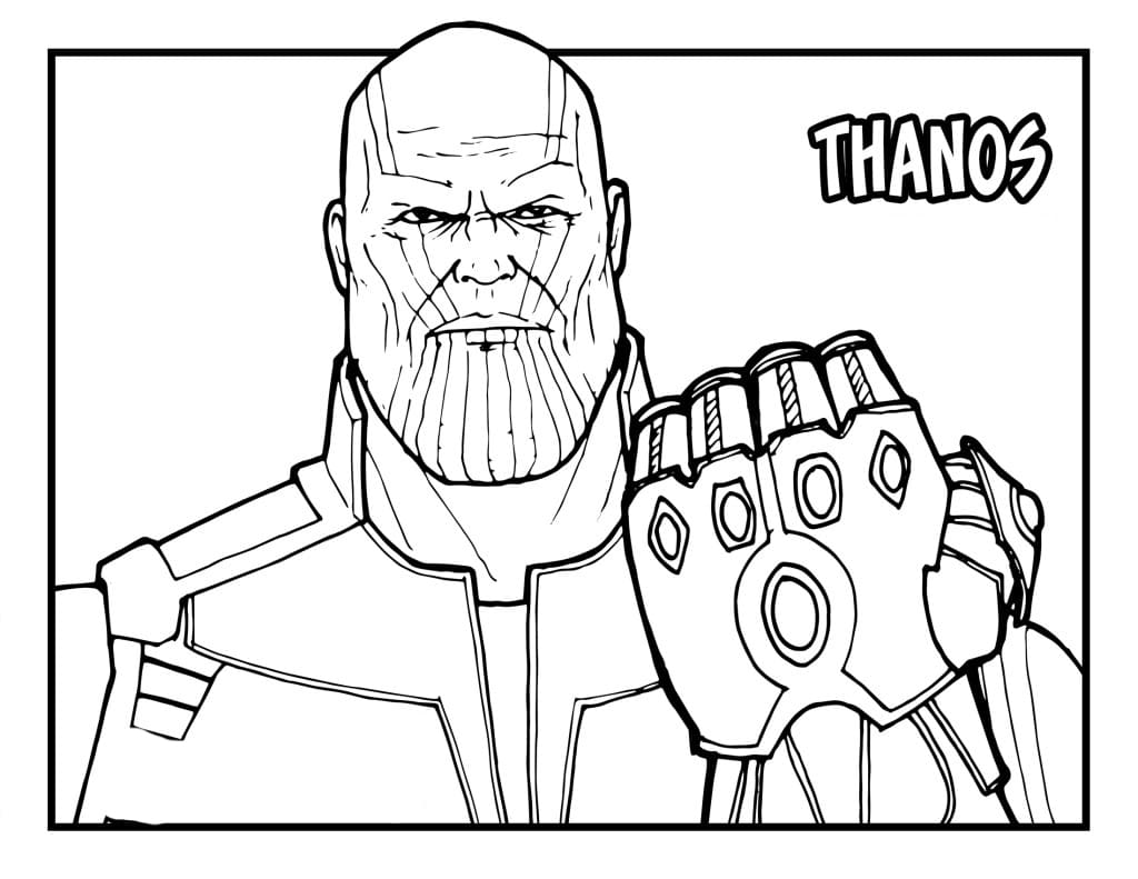 Disegni da colorare di Thanos