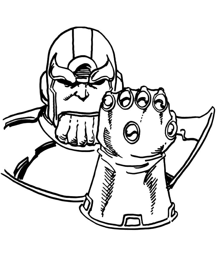 Disegni da colorare di Thanos