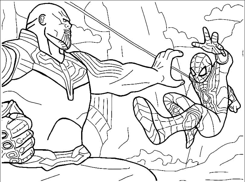 Thanos coloring pages. Free printable coloring pages