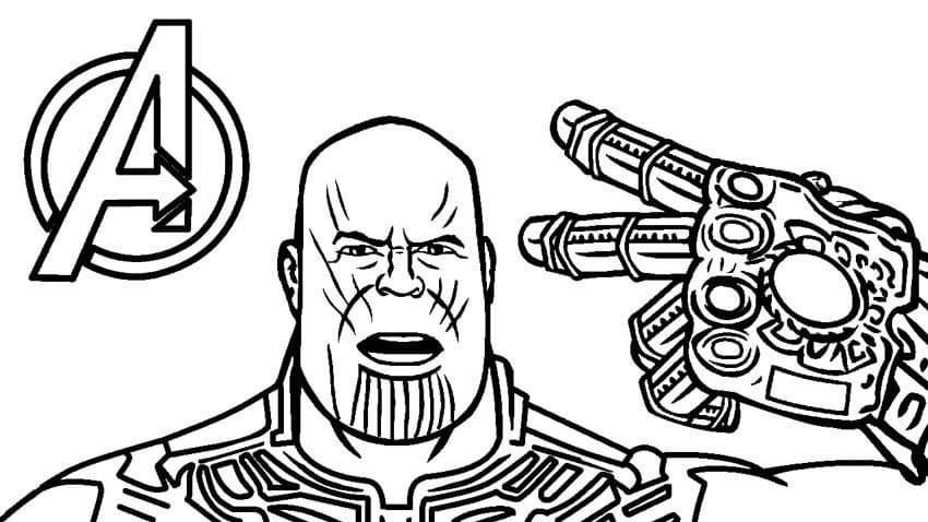 Dibujos de Thanos para colorear