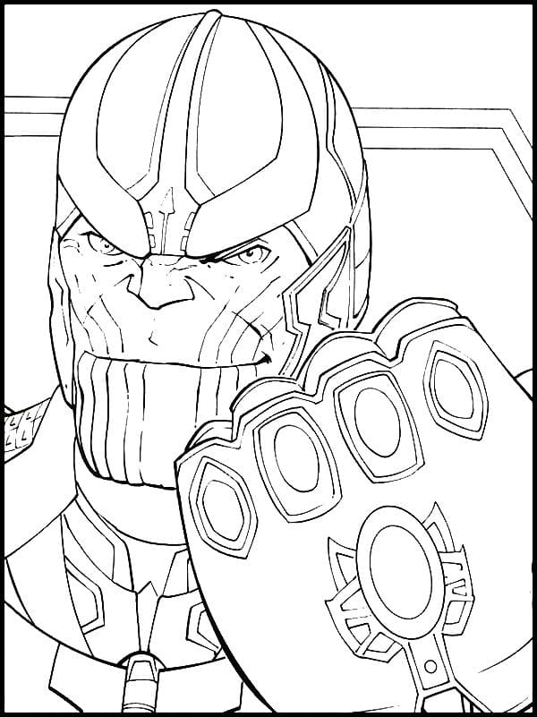 Desenhos de Thanos para colorir