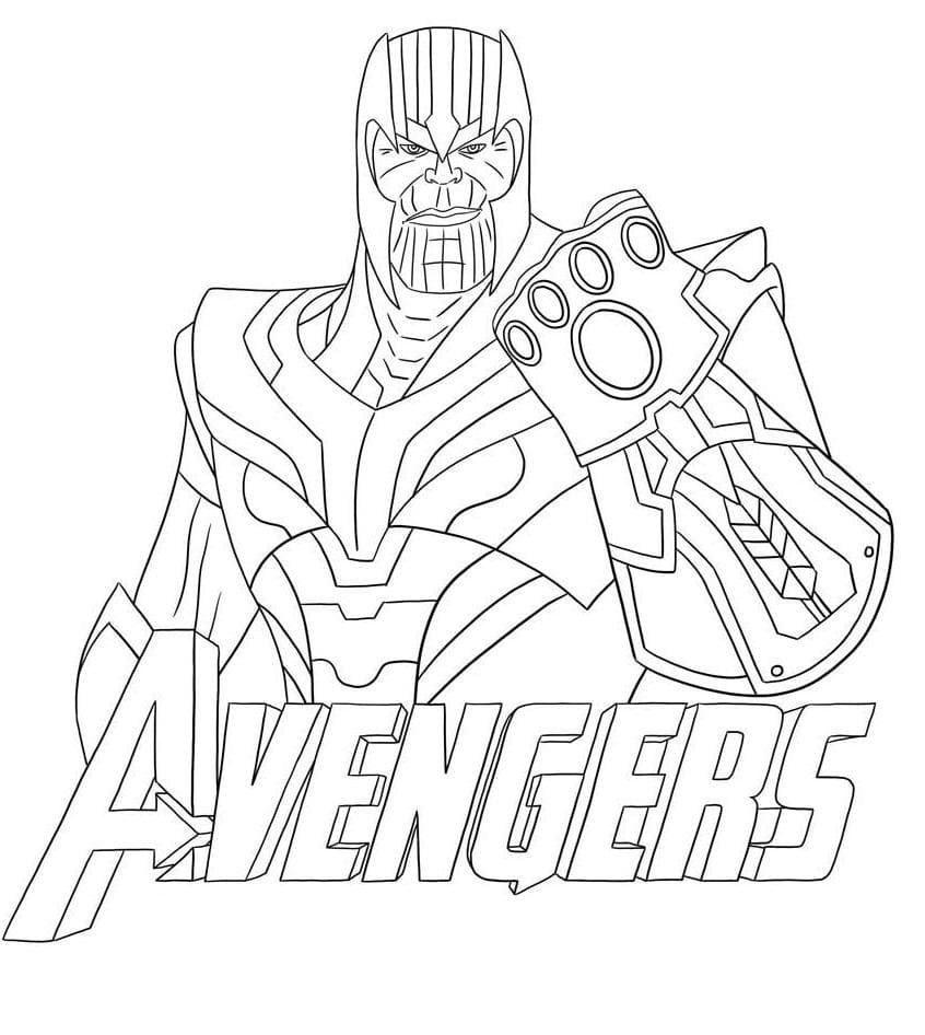 Dibujos de Thanos para colorear