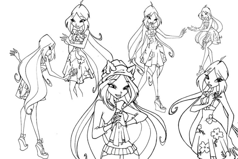 Winx Club coloring pages. Print for free | WONDER DAY — Coloring pages ...