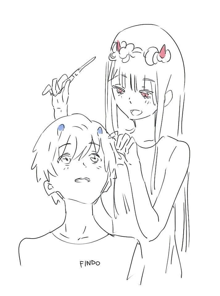 Darling in the Franxx Coloring Pages