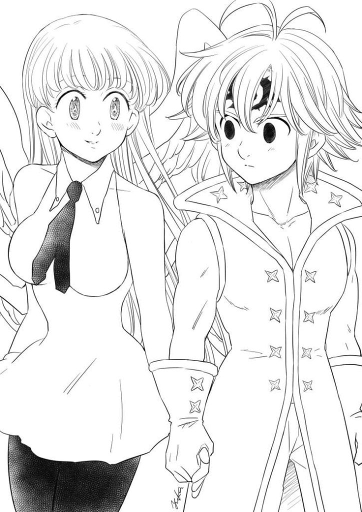 Seven Deadly Sins Coloring Pages