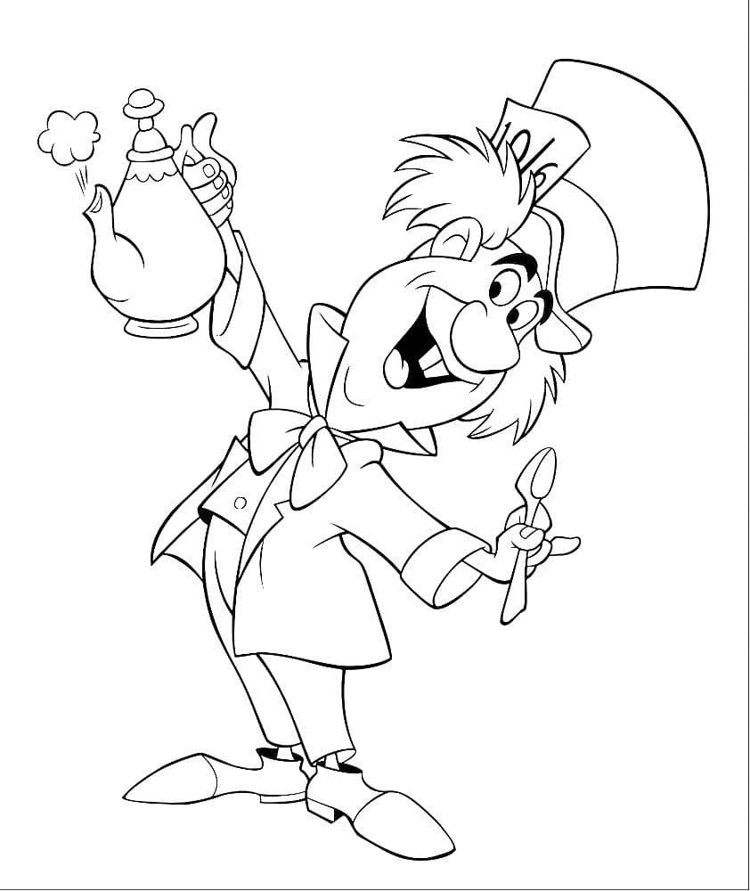 Alice in Wonderland coloring pages