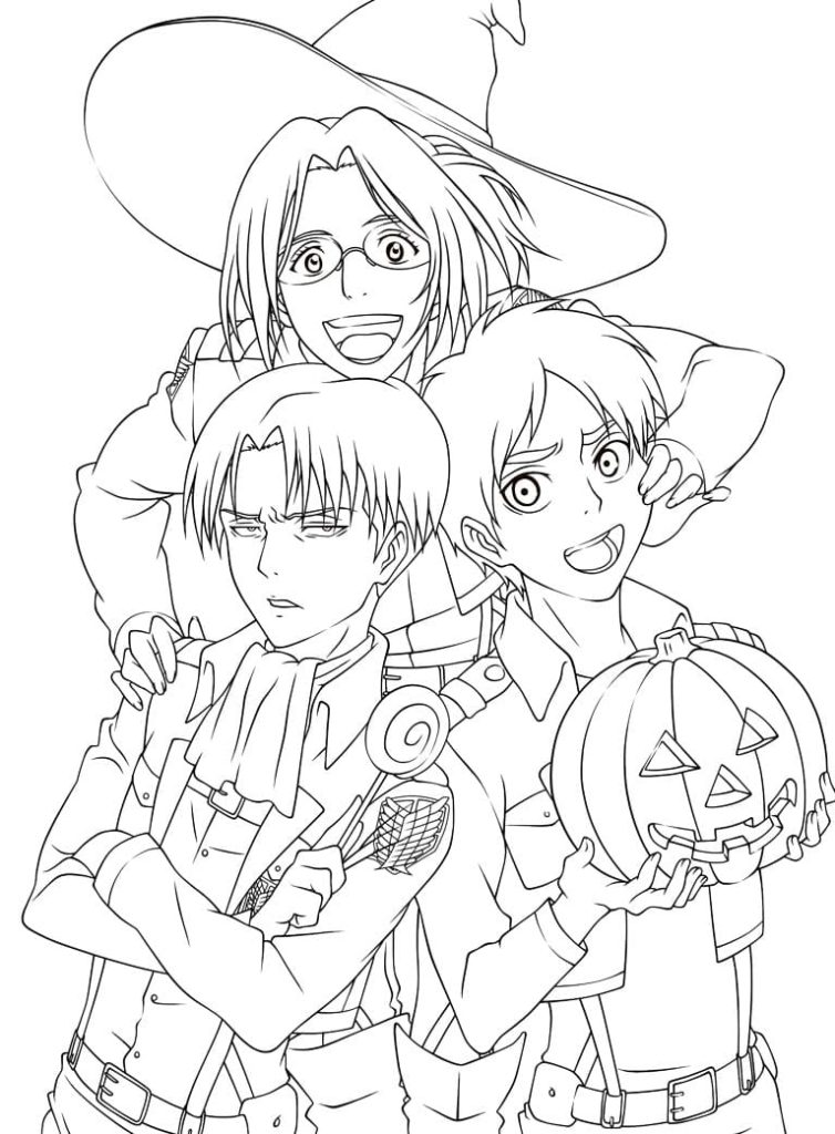 Attack on Titan coloring pages