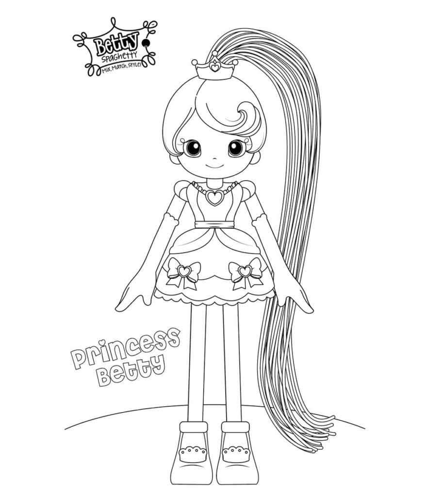 Betty Spaghetty Coloring Pages