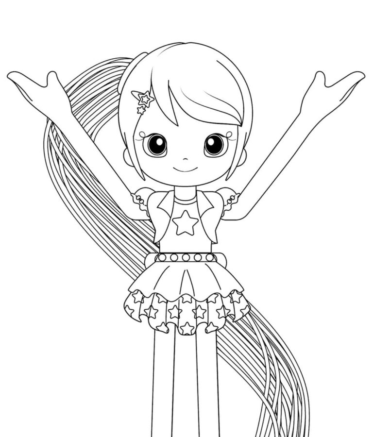 popstar betty coloring page