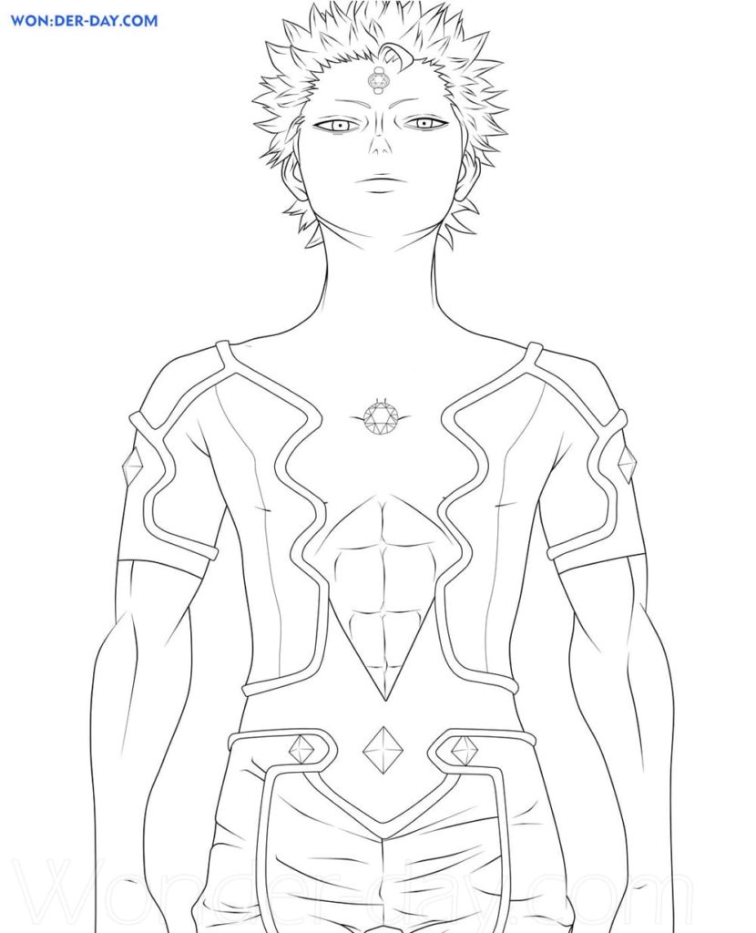 Black Clover coloring pages
