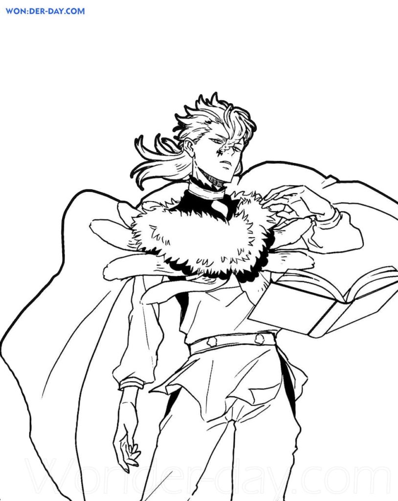 Black Clover coloring pages