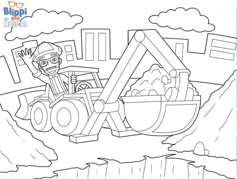 blippi coloring page – Coloring Pages