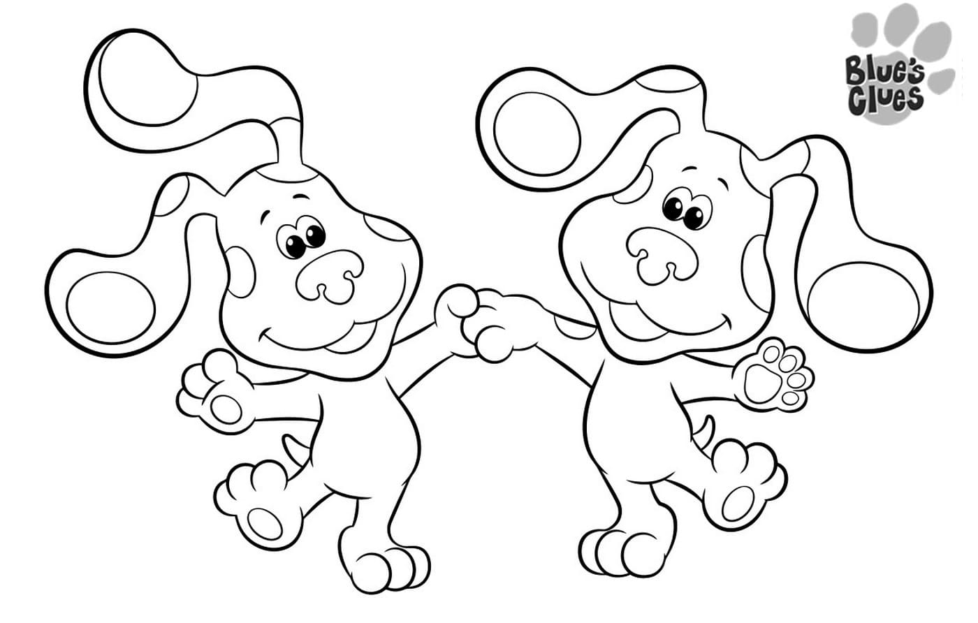 Blues Clues Coloring Page Free coloring pages for Kids