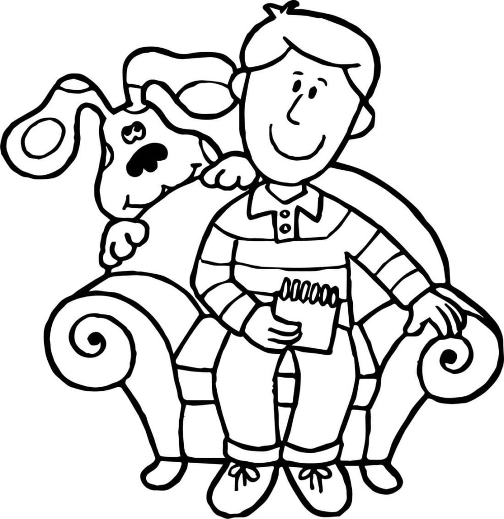 Blues Clues Coloring Page Free coloring pages for Kids