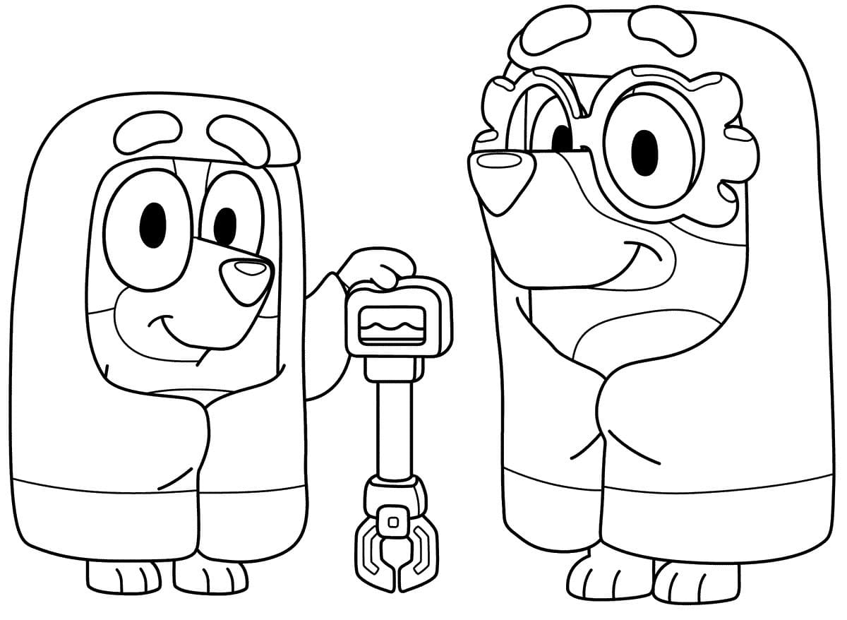 Bluey coloring pages. Print or download for free   WONDER DAY ...