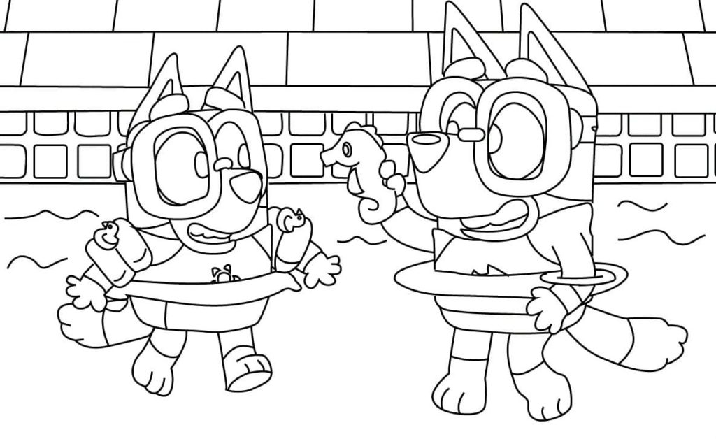 Bluey coloring pages. Print or download for free | WONDER DAY