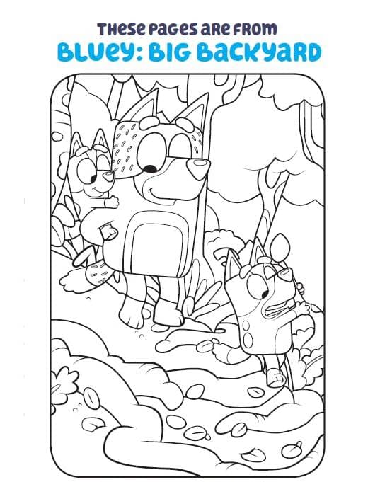 Dibujos de Bluey para Colorear. Imprimir dibujos para niños