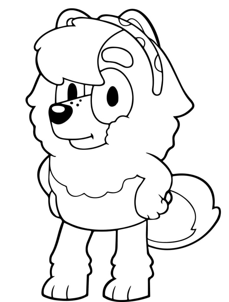 Dibujos de Bluey para Colorear. Imprimir dibujos para niños