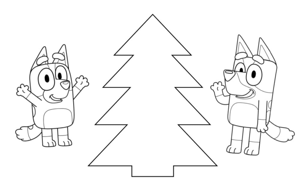 Bluey coloring pages. Print or download for free
