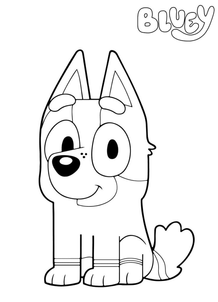 Bluey coloring pages. Print or download for free WONDER DAY