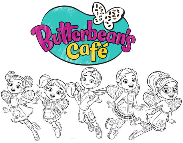 Desenhos para colorir Butterbean Cafe