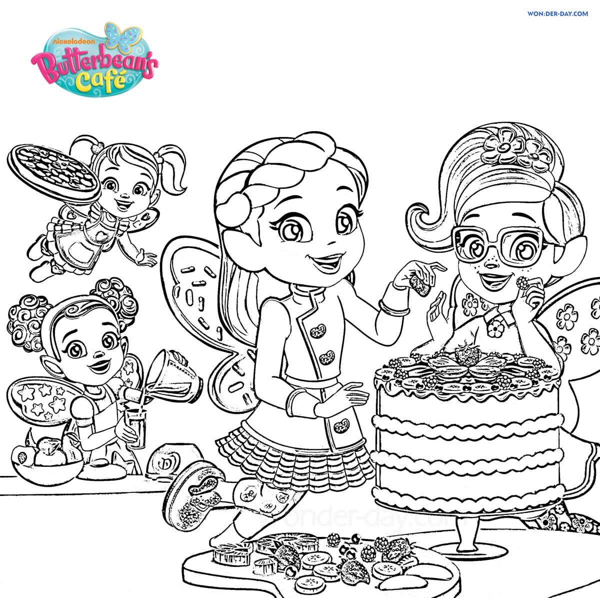 Butterbean's Cafe Coloring Pages - Best coloring pages