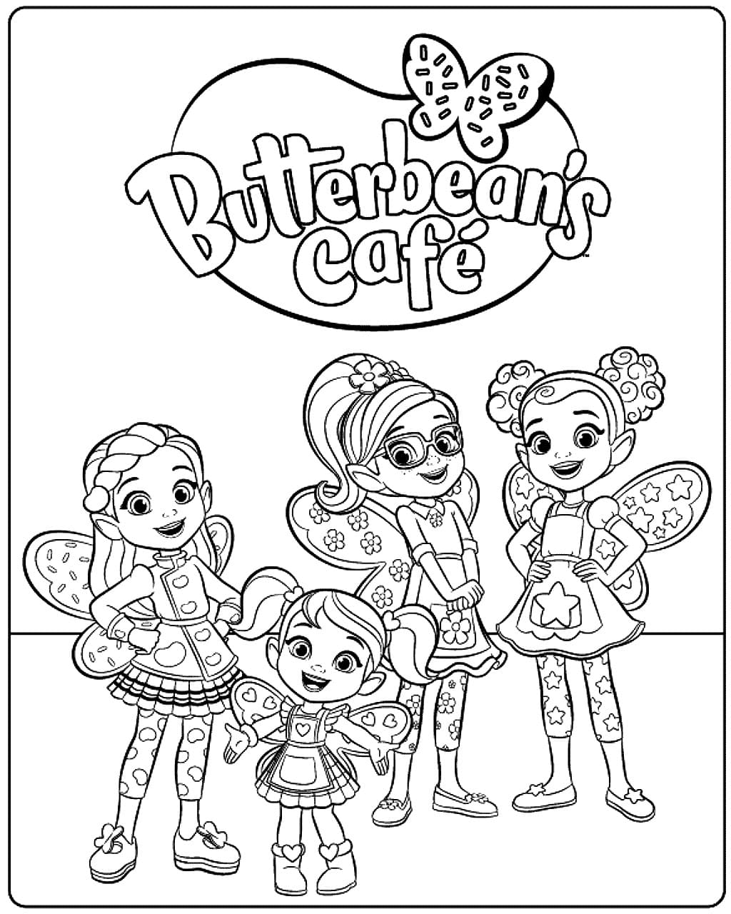 Butterbean's Cafe Coloring Pages - Best coloring pages