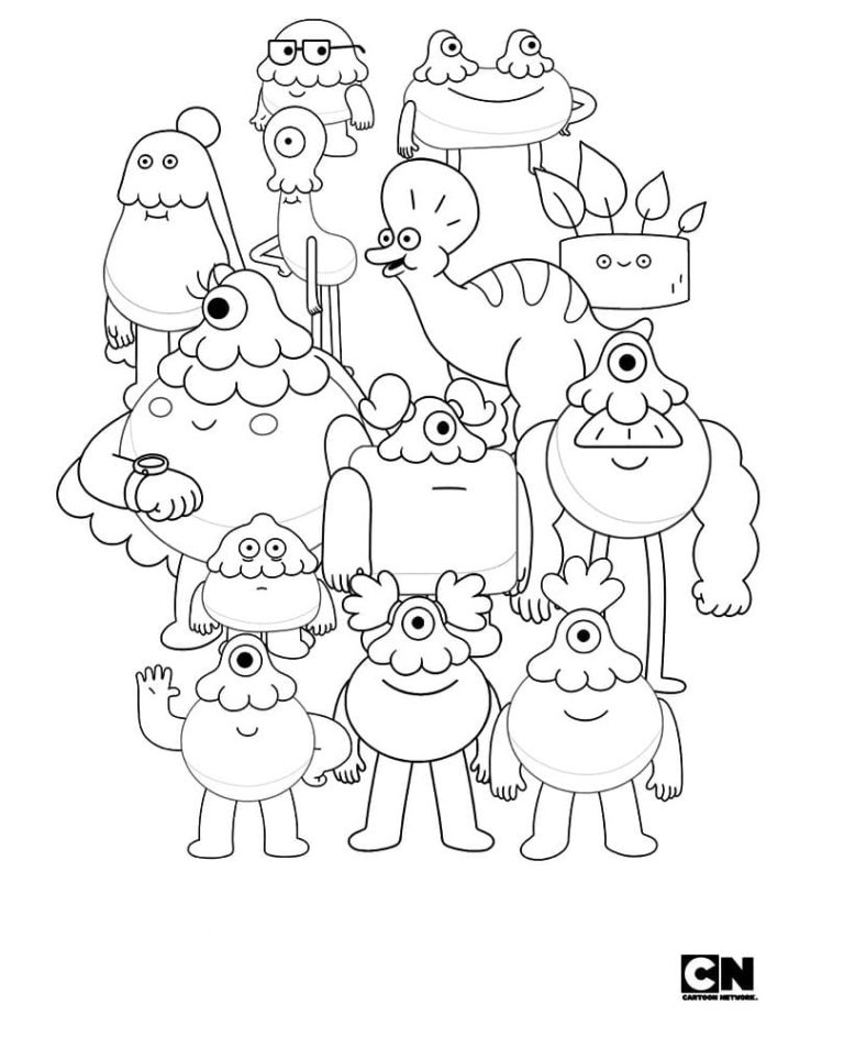 Cartoon Network Coloring Pages - 100 Free Coloring pages