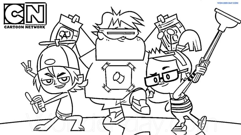 Cartoon Network Coloring Pages - 100 Free Coloring pages