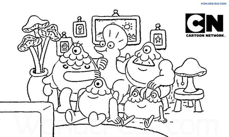 Cartoon Network Coloring Pages - 100 Free Coloring pages