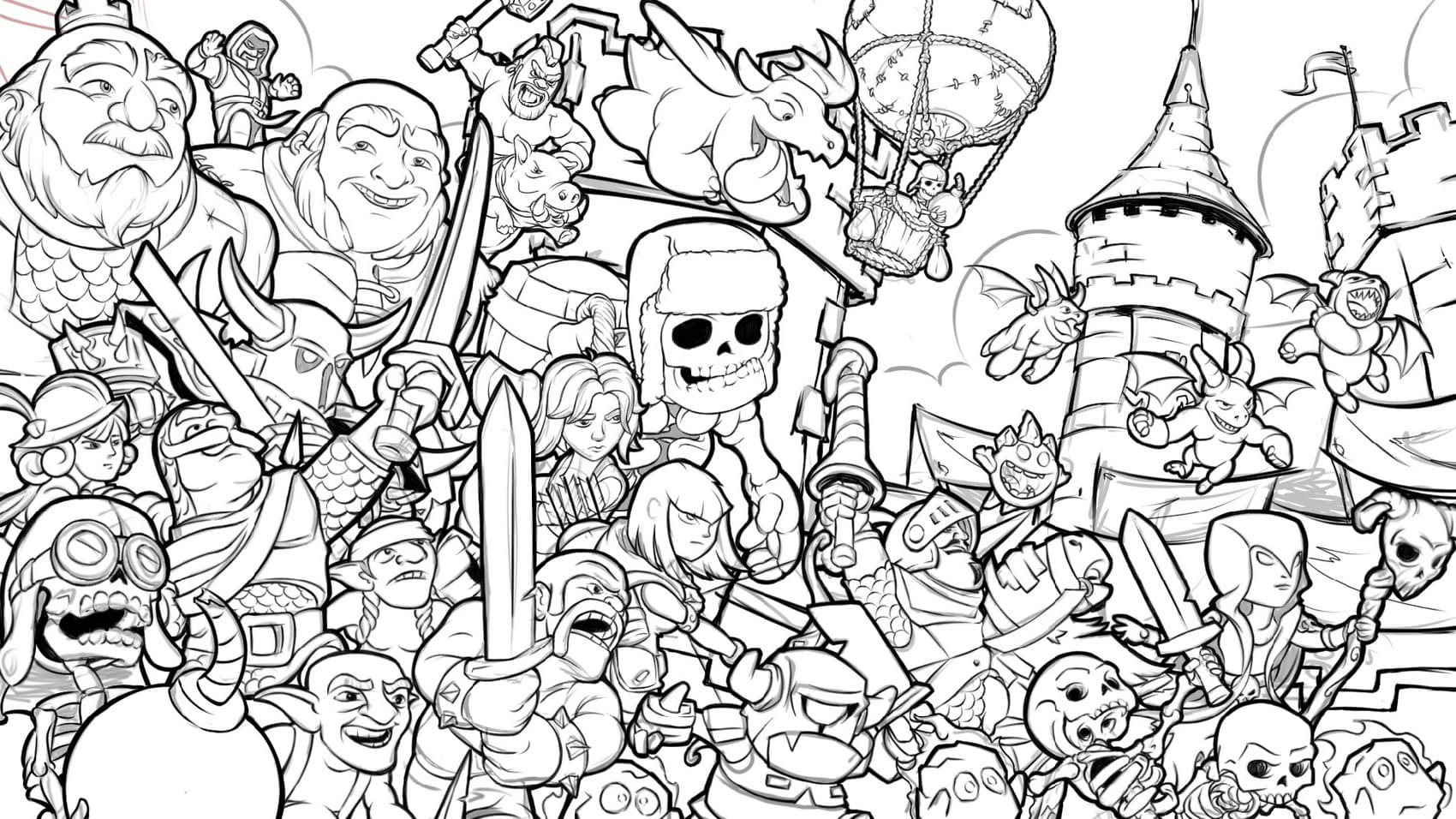 Free Printable Coloring Pages Of Lumberjack Clash Royale