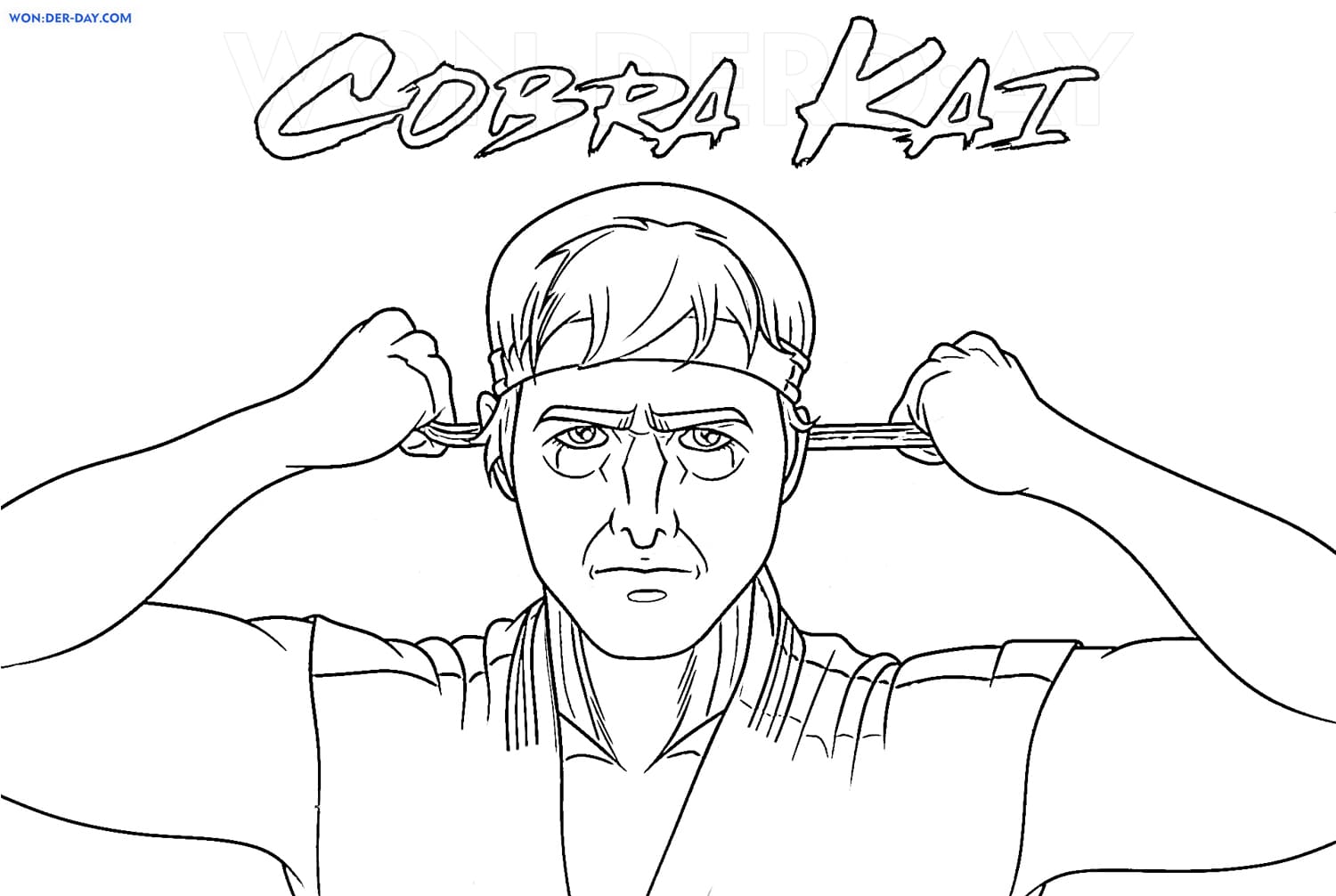 Cobra Kai Coloring pages - Printable coloring pages | WONDER DAY ...