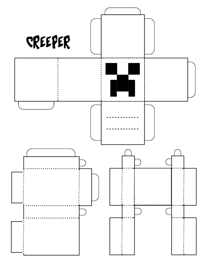 Dibujos de Creeper para colorear 