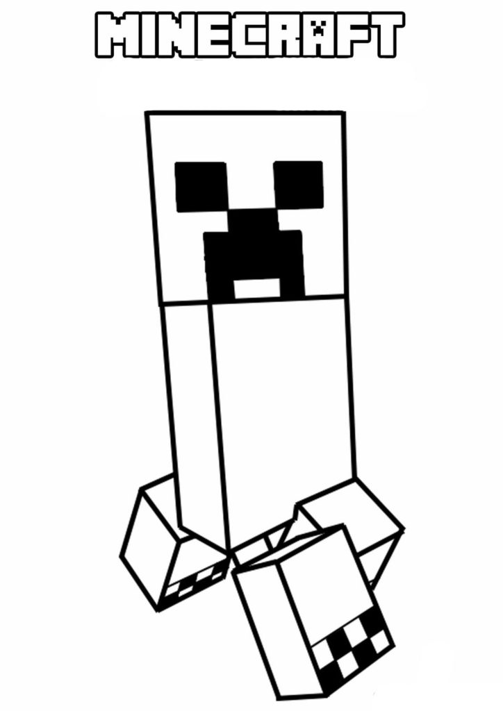 Creeper coloring pages