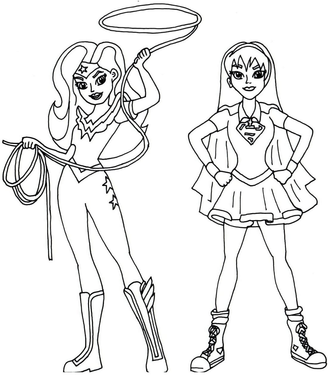 dc super hero girls coloring pages