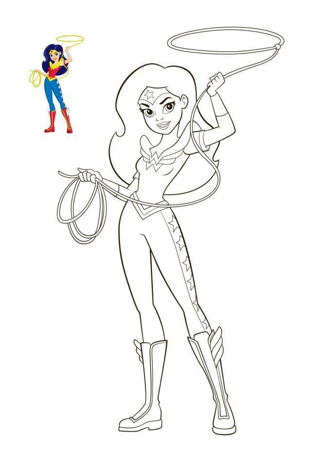 Dibujos de DC Super Hero Girls para Colorear