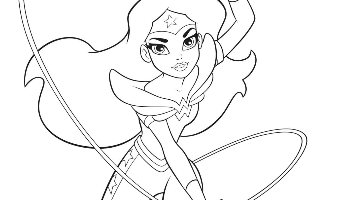 Dibujos de DC Super Hero Girls para Colorear | WONDER DAY — Dibujos para  colorear para niños y adultos