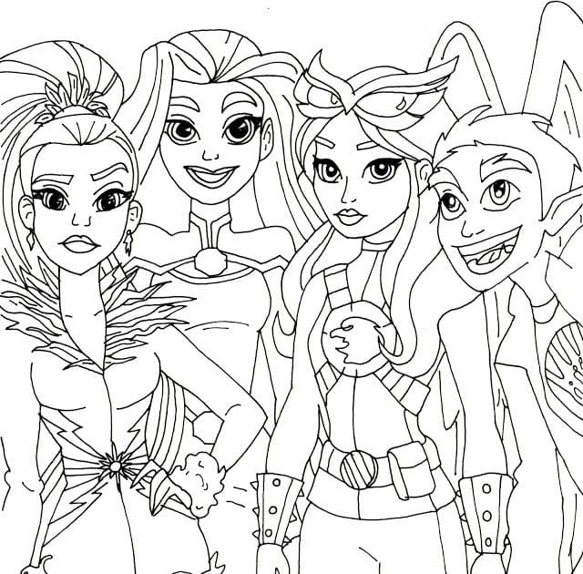Desenhos para colorir DC Superhero Girls