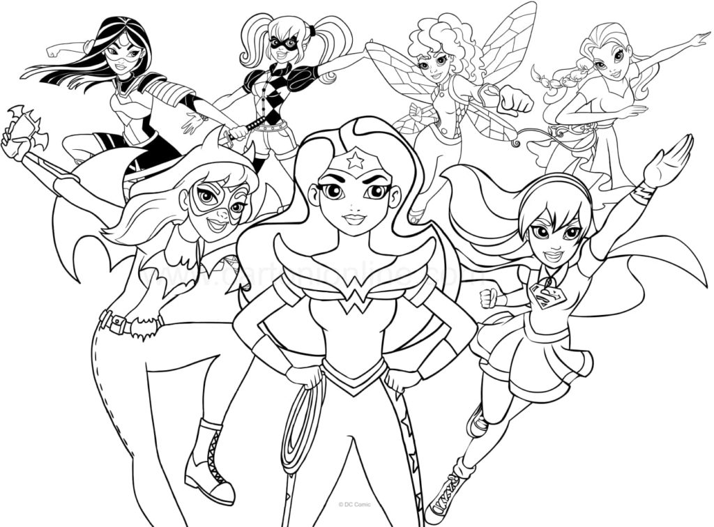 Desenhos para colorir DC Superhero Girls