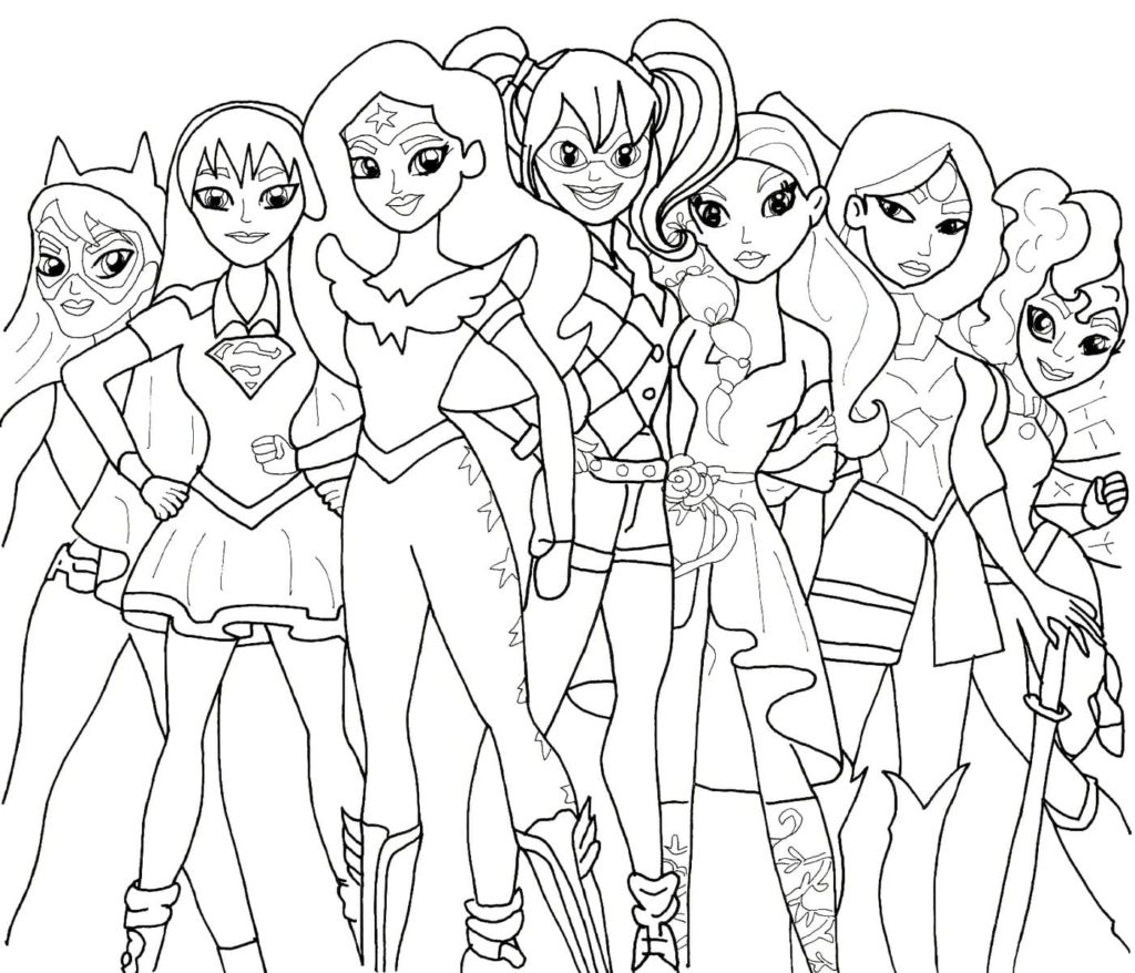 Disegni di DC Superhero Girls para colorare