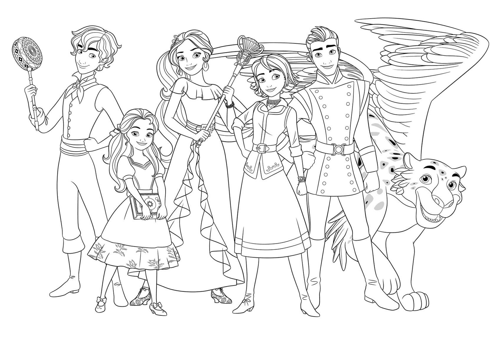  4500 Collections Coloring Pages Princess Elena  Best Free