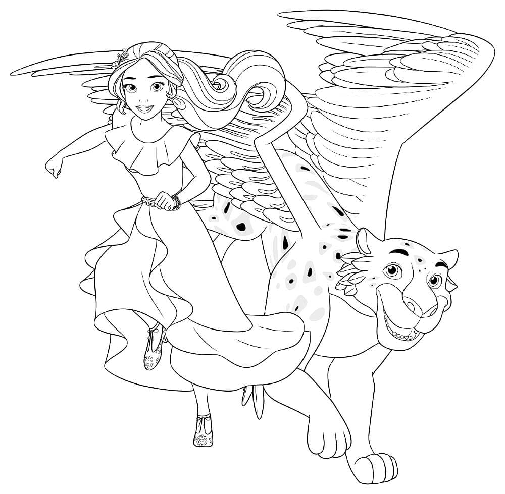 Elena of Avalor Coloring pages