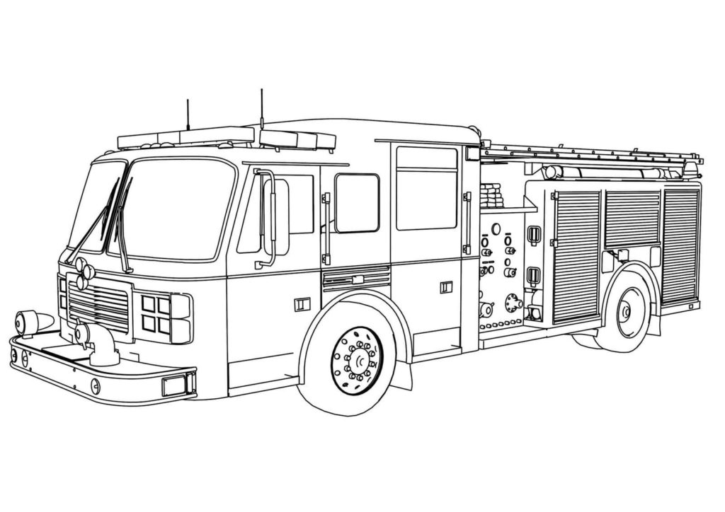 Desenhos para colorir Caminhão de bombeiros