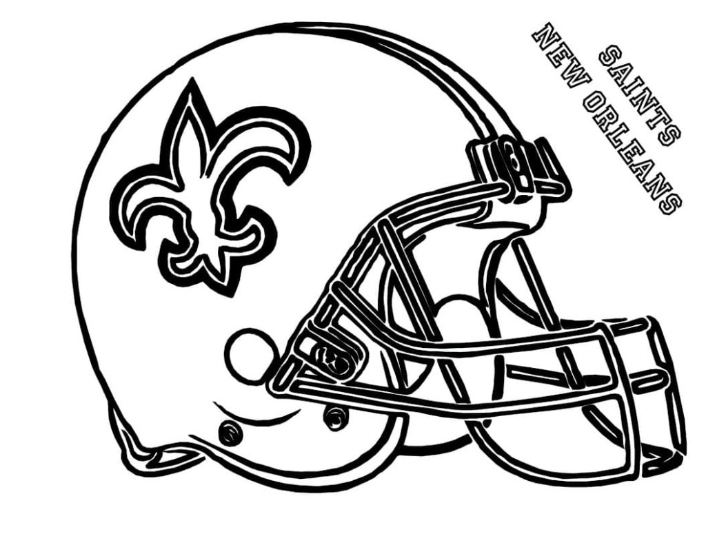 Football Helmet Coloring Pages. Free Printable