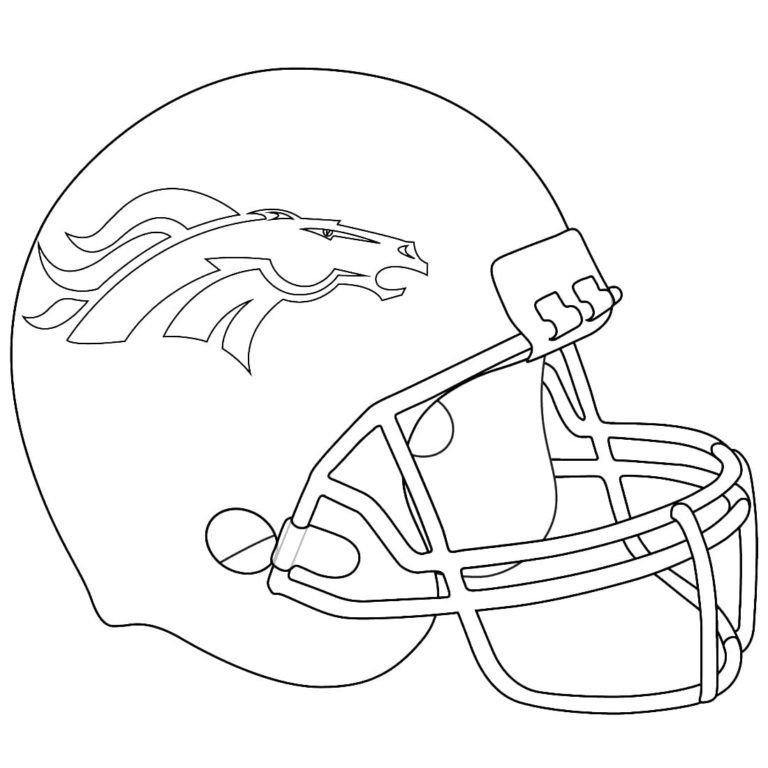 Football Helmet Coloring Pages. Free Printable | WONDER DAY — Coloring ...