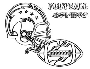 Football Helmet Coloring Pages. Free Printable | WONDER DAY — Coloring ...