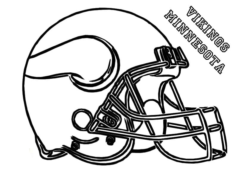 Football Helmet Coloring Pages. Free Printable